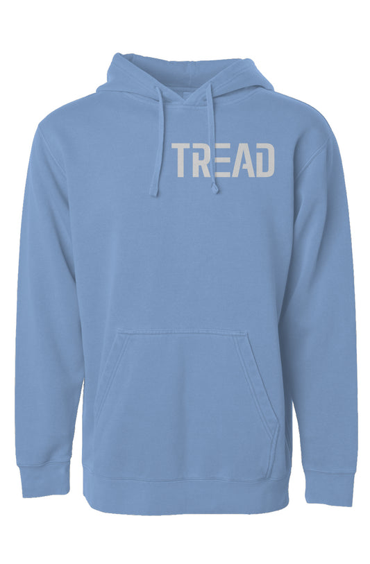 Tread Pigment Dyed Hoodie Blue Unisex