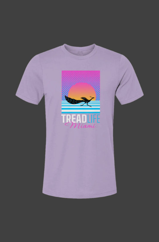 Tread Life Miami Dark Lavender Unisex Jersey T-Shirt