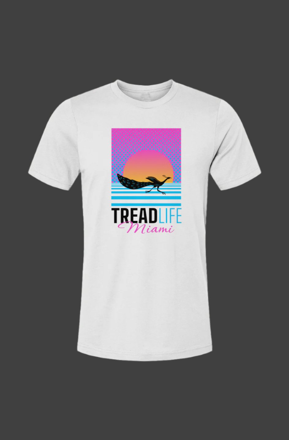 Tread Life Miami White Unisex Jersey T-Shirt
