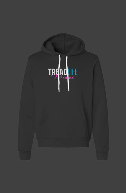 TREAD LIFE MIAMI Black Unisex Pullover Hoodie