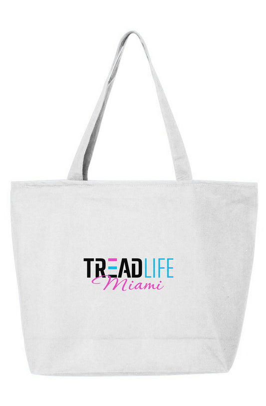 Tread Life Miami White 25L Zippered Tote