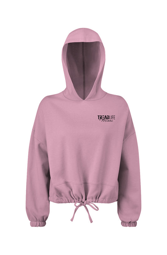 Tread Life Miami Women's Cropped Oversize Hooded Sweatshirt