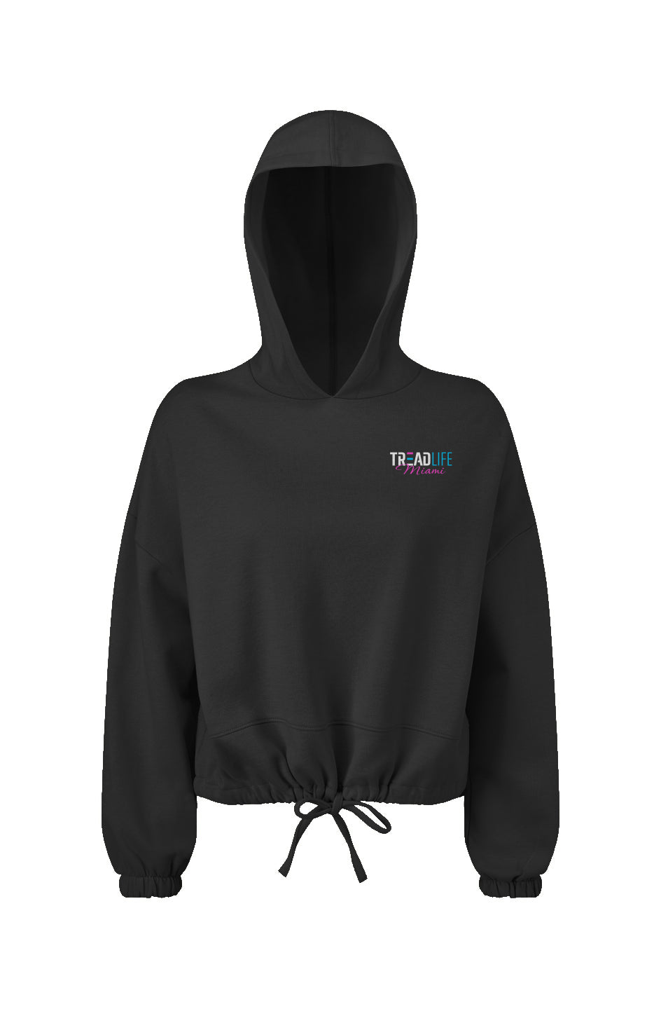 Tread Life Miami Women's Cropped Oversize Hooded Sweatshirt